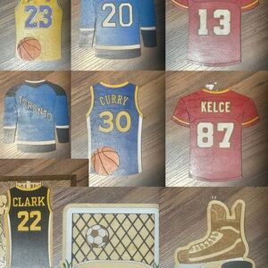Assorted Sports Jersey Signs